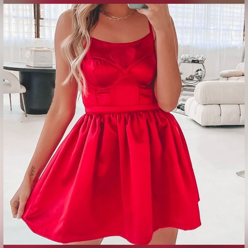 NWT For Love & Lemons Lauren mini dress